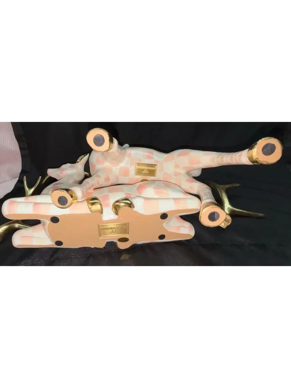 MacKenzie- Childs Set of 2 Check Deer